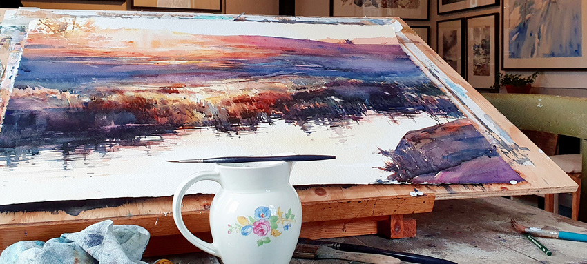 Bild från Elisabeth Biströms ateljé