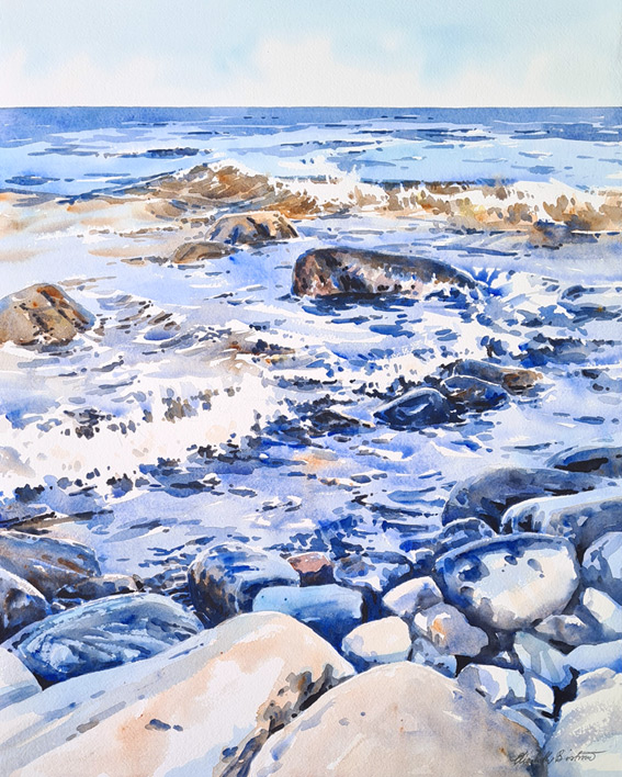 Originalmålning, "Den sjunde vågen" - Bild 2