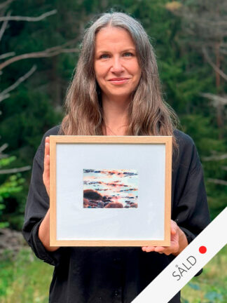 Akvarell, "Medans denader sove", Elisabeth Biström