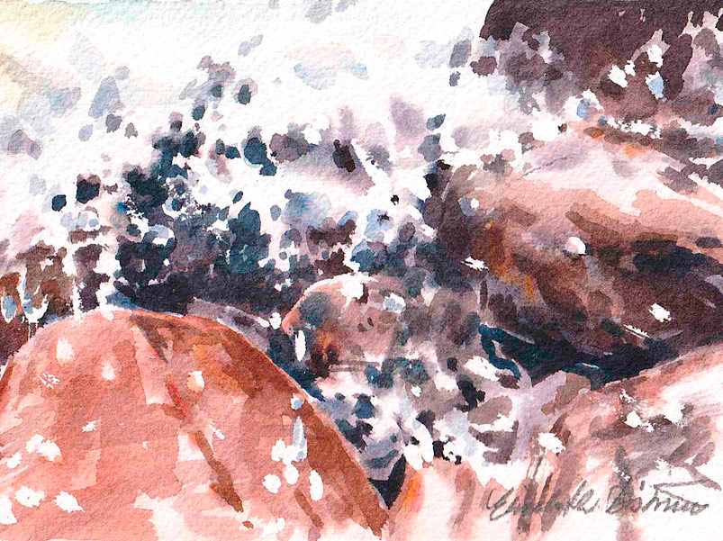 Akvarell, "Skwitter I", Elisabeth Biström