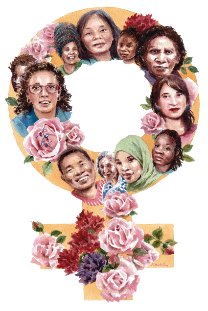 Illustration till avhandling, av akvarellkonstnär Elisabeth Biström